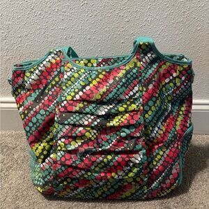Thirty-One Multicolor Polka Dot All-Pro Tote